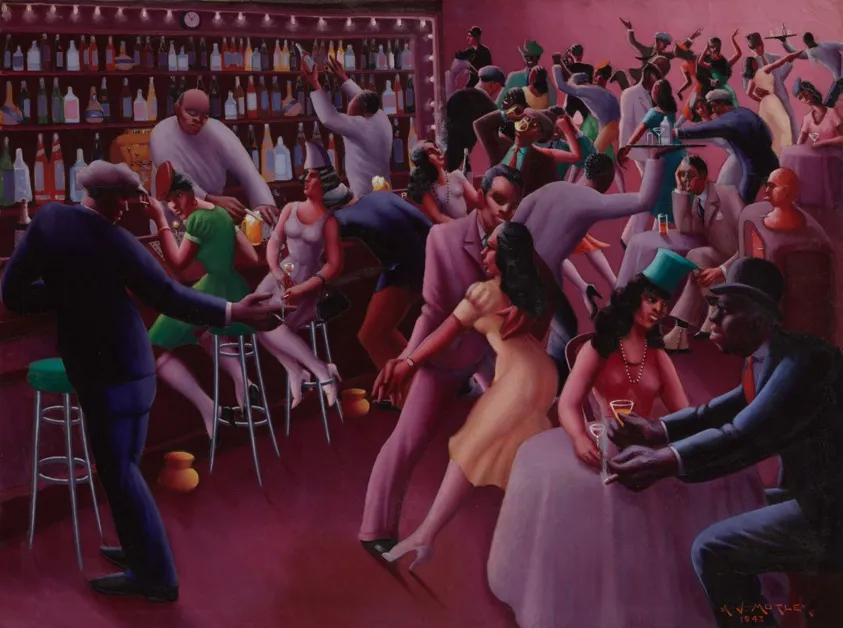 Nightlife, 1943 - Archibald John Motley Jr. - www.nga.gov